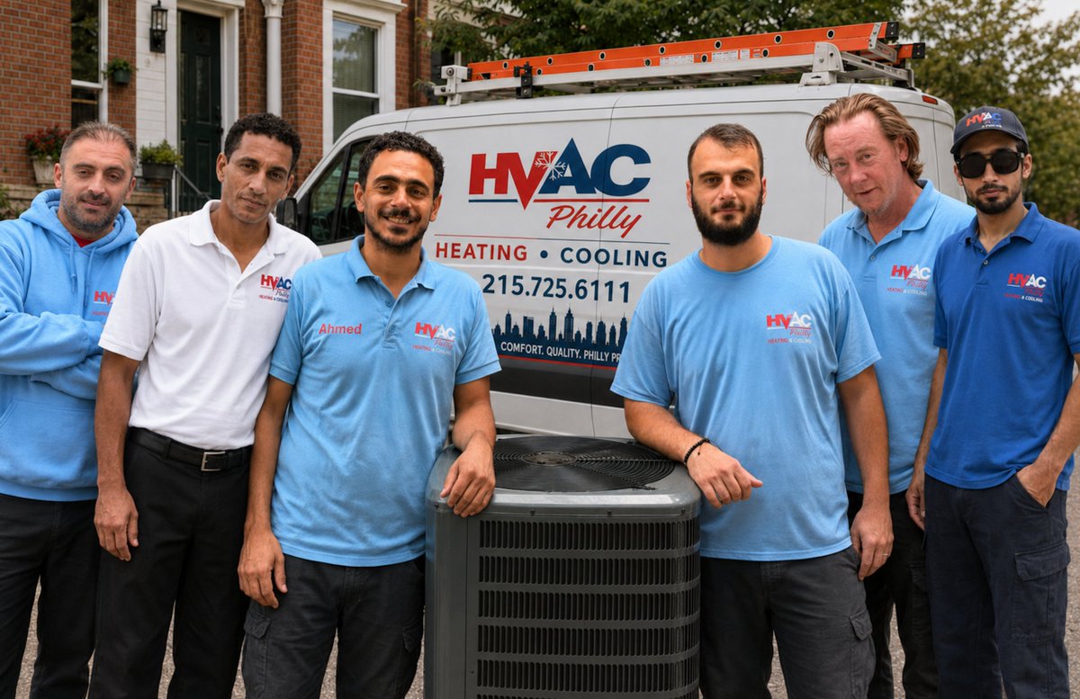 hvacphilly's tweet photo. 📷Summer in Philadelphia means record-breaking temperatures, heavy system loads, and non-stop calls for emergency AC repairs.
Through it all, our hard-working HVAC team has shown up day in and day out with unmatched dedication, skill, and professionalism #HVACPhilly https://t.co/qAaqkVOi1F