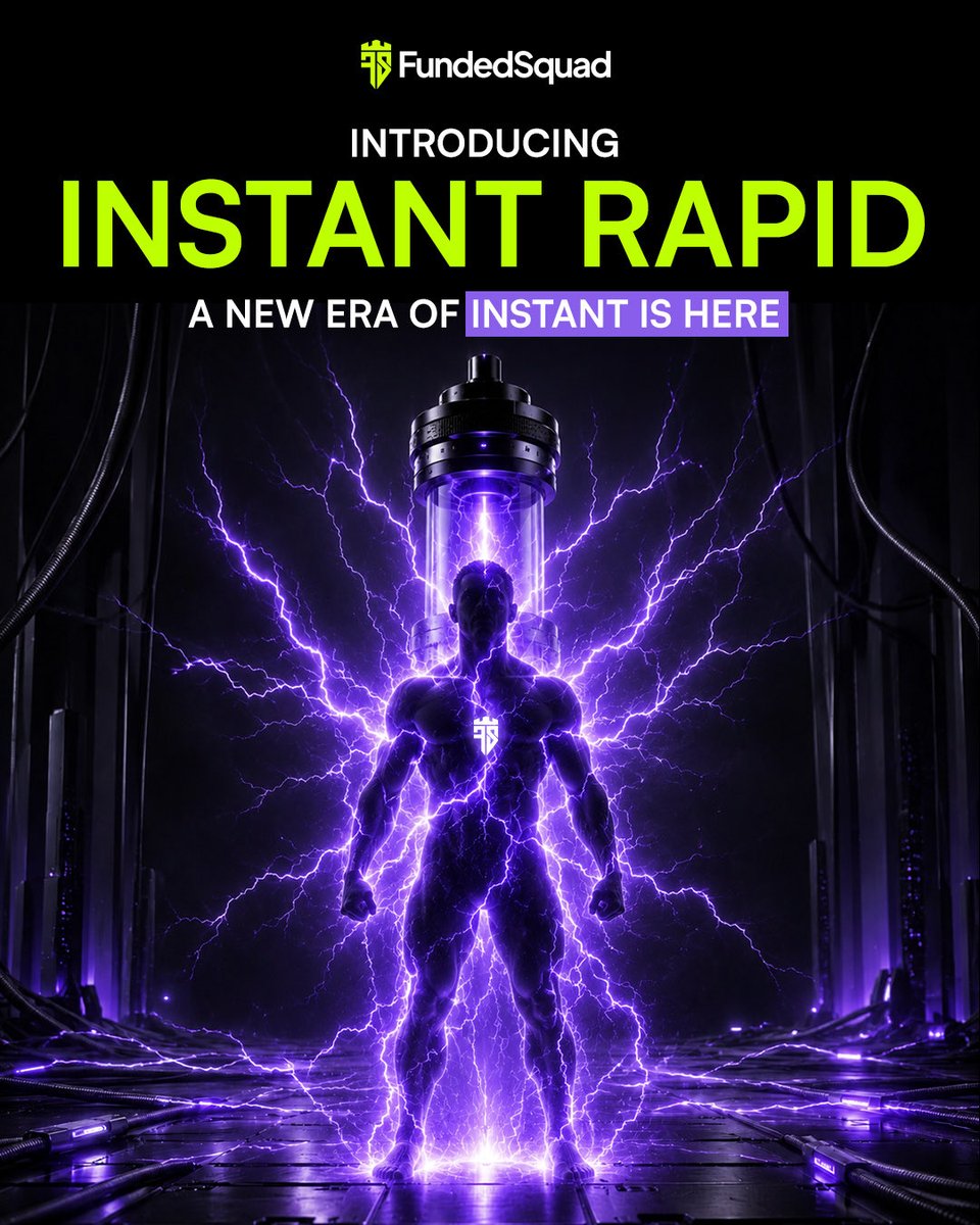 fundedsquad's tweet photo. 🚨 WE JUST CHANGED THE GAME. 🚨

We listened. We watched. We built.

And today, Instant Rapid is LIVE. ⚡🔥

This isn’t another evaluation model.

THIS IS BUILT DIFFERENT.

❌ NO Evaluation Phases
❌ NO Consistency Rules
💸 DAILY REWARD CYCLE
🎁 FREE RETRY
🛡️ 5% MAX DRAWDOWN https://t.co/zWY4AwEk7y