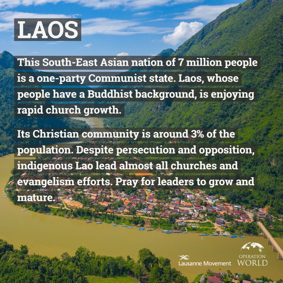 operationworld's tweet photo. Green shoots of the gospel in the Buddhist land of Laos. Read more: https://t.co/uG6z4rfVmX #prayfortheworld #pray #operationworld #laos #prayerchangesthings #prayforlaos https://t.co/DNhGcwUHem