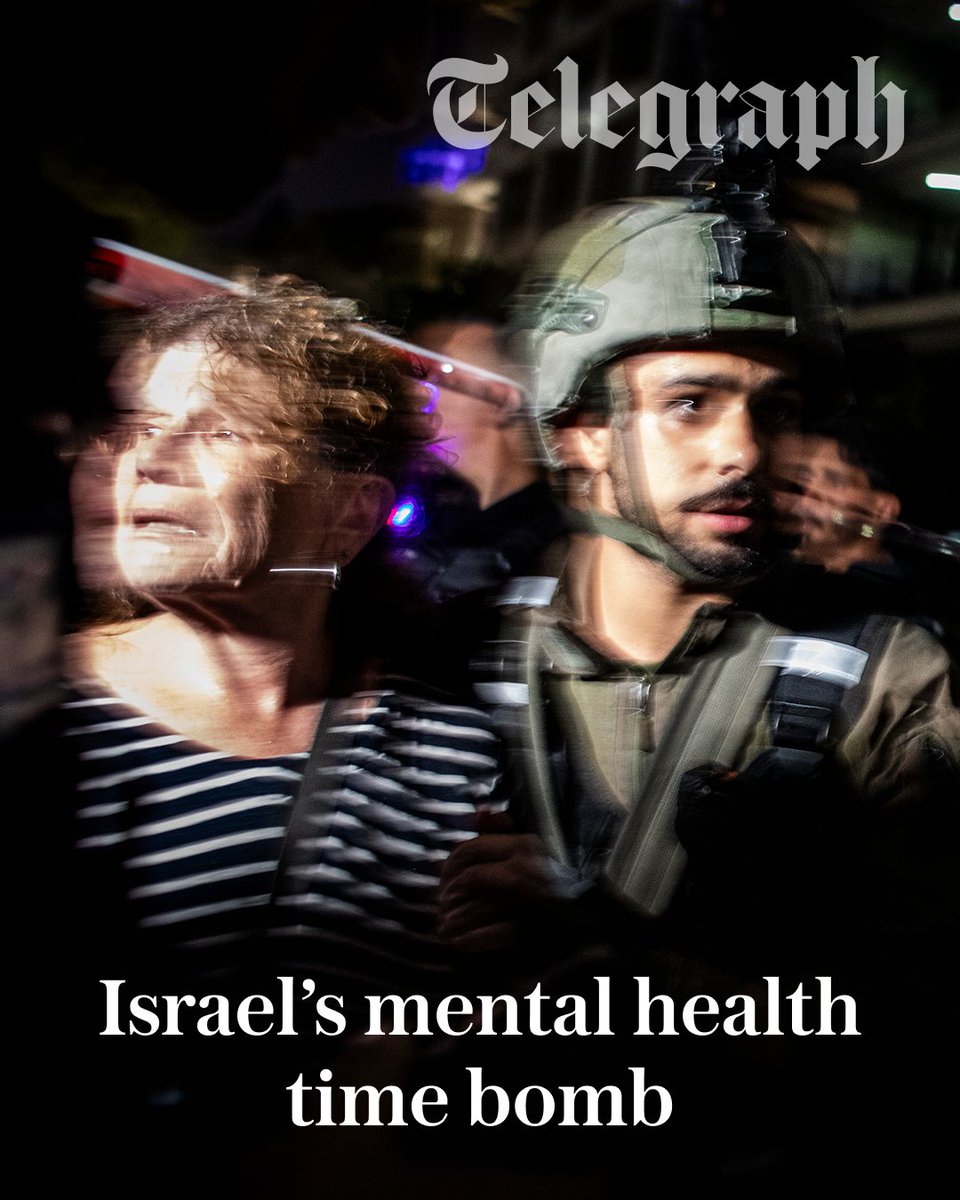 Telegraph's tweet photo. This month alone, three Israeli soldiers are reported to have died by suicide, two of them young women. It takes the number who have taken their own lives since the start of the year to 17, a rate higher than at any point in the last 15 years.

Post-traumatic stress disorder in the general population has increased by 70 per cent following the October 7 attacks

Find out about Israel's mental health time bomb ⤵️
https://t.co/lP4mbJxev4