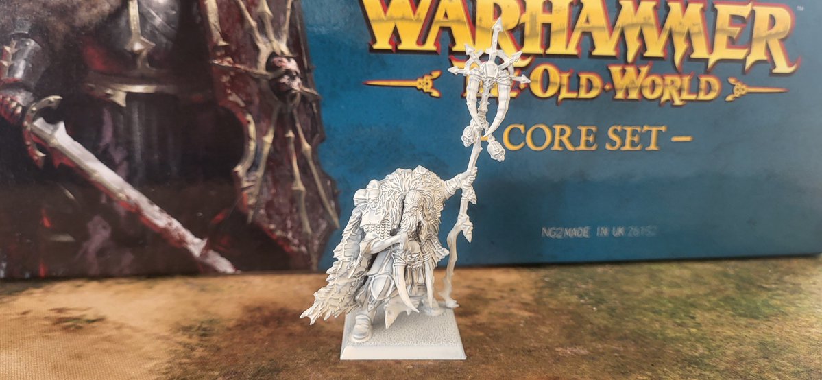 TGrudges's tweet photo. I'm about to to start the new Sorcerer for the Chaos Warriors
Originally I thought to give him the helmet option and make him a Sorcerer lord HOWEVER I've just had a really fun idea to theme an army around him watch this space
#AdWIP #TheOldWorld #WarhammerCommunity https://t.co/7EXOPEbbnK