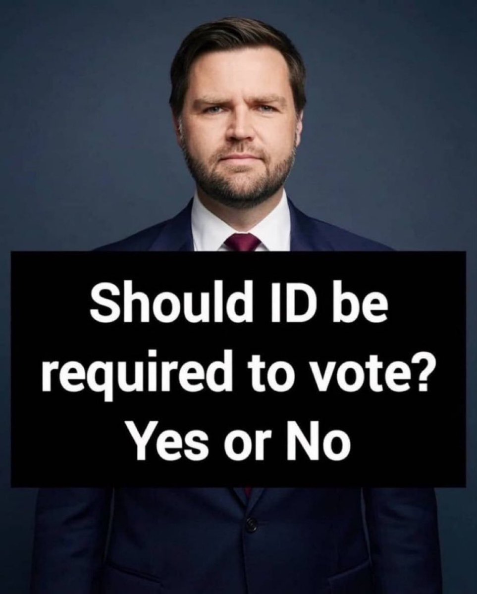 cutturd2's tweet photo. 🚨 Public Opinion Poll:

Do you believe voters should be mandated to present a valid photo ID before casting their ballot?

🅰️ Absolutely, yes!
🅱️ No, it shouldn’t be mandatory. https://t.co/U1rlsPLYiM