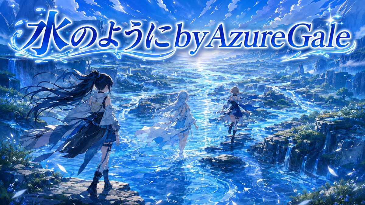 Morumorutaro's tweet photo. 「流される」のではなく、自分の意志で流れていく。

誰かの正しさじゃなく、
自分たちで選んだ道を信じて未来へ。
蒼き水のように、そして蒼い風の先へ。

🎵「水のように by AzureGale」

女性クリーンボーカルで奏でる
メロディアスHRです。
https://t.co/0BXFxLh1gA

#AzureGale #オリジナル曲 #AI音楽 #メロディアスHR