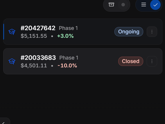 abdufxtrader's tweet photo. I’m currently on two $5K challenges.

@the5erstrading $5,000 Phase 1 : -2.2%
@fundingpips       $5,000 Phase 1 : +3%

2.5 years of inconsistency and failing challenge after challenge without any payout in the prop firm space, I decided to start documenting my journey.

I jumped from strategy to strategy. Consumed endless information. Doubted myself. Got frustrated. And still got no results.

This time, I’m doing things differently.
I’ll share the losses, wins, psychology, obstacles, and everything in between.

I’m doing this to take full responsibility for my trading and hold myself accountable.

My focus now is simple:
Stick to my system.
Stop chasing new strategies.
Control my emotions.
Trust the process.

Let’s see where this journey goes.😁