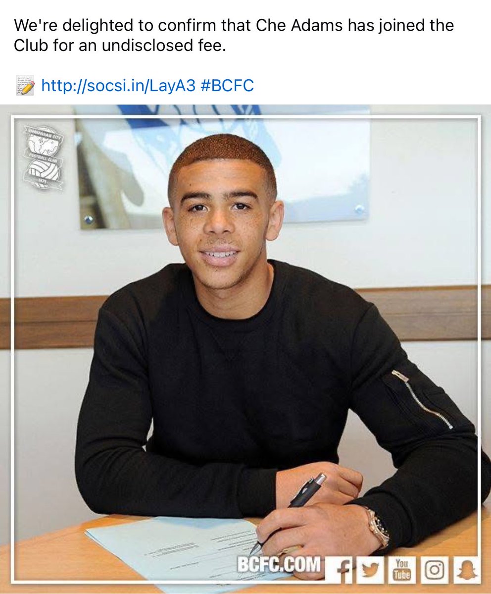 blues_forum's tweet photo. 🚨✍️ HERE WE GO!
Che Adams completes deal worth up to 8 million with Birmingham City 💙
#ITK #BCFC https://t.co/6GPaTPSYwr