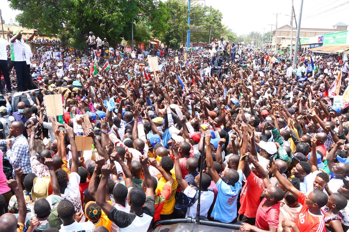 HonWamboka's tweet photo. Mumias Town was once a budding industrial powerhouse and the heartbeat of Wanga Land, Western region and Kenya sustained by the hard work of sugarcane farmers, traders, workers and businesses. 

Today, that heartbeat has been weakened, due to years of targeted interference of the sugar sector by cartels importing sugar through those in power that has left farmers hopeless and local economy impoverished.

As we engaged the people, it was clear that the collapse of Mumias Sugar and other sugar industries are fundamentally due to private interests and political deals.  Linda Mwananchi, is about listening and tackling issues and restoring hope among Kenyans. @LindaMwananchi_