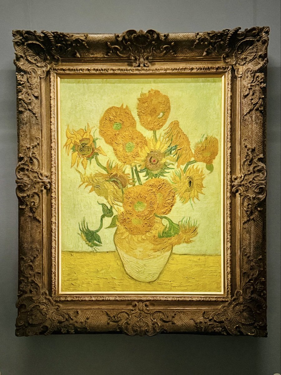 plants_franz's tweet photo. 老齢を迎えてその精神性が大成を遂げるような人って、例外なく自身のライフワークをずっとずっと続けている。凄いとしか言えない。

SOMPO美術館ではゴッホの『ひまわり』が常設展示されている。こちらは写真撮影可能 https://t.co/bAlFWugGSQ