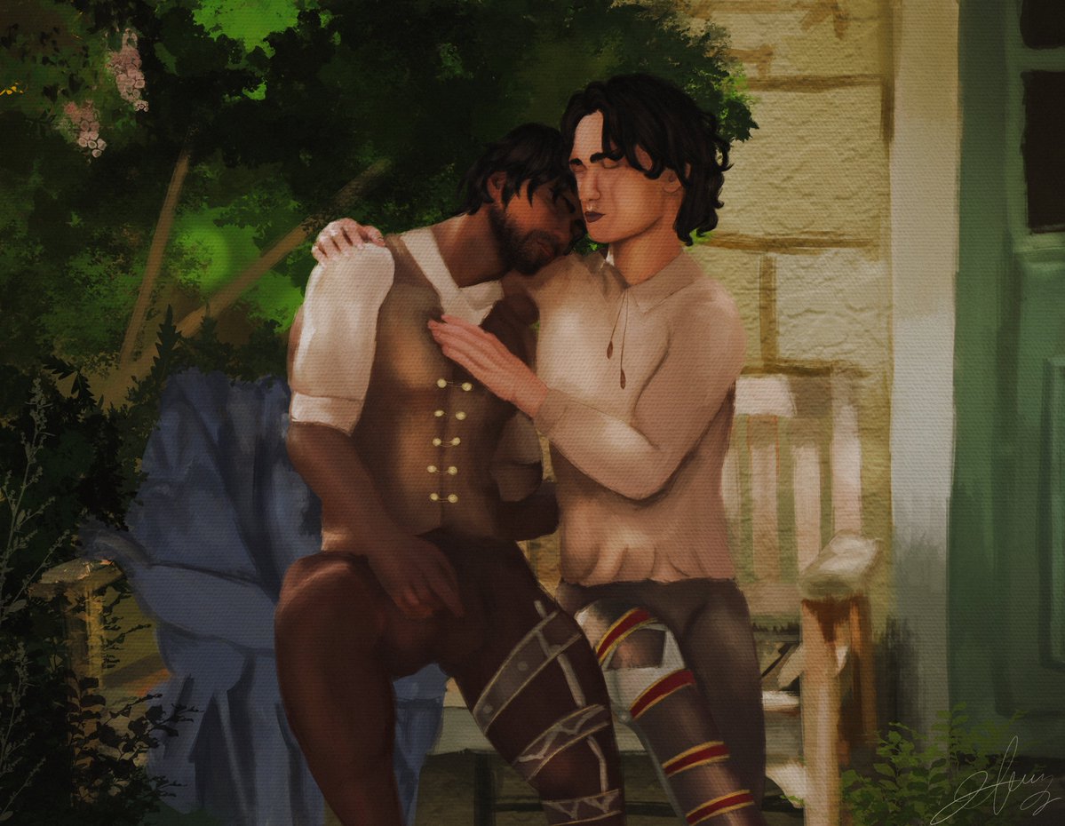 borreallarts's tweet photo. "The night belongs to you"
Aand the last day for @JVRPweek is upon us, and with that so my last entry, which I decided to dedicate it to @sheriff_talis and @_medicviktor_ , a moment with them chilling in front of their house, all angst free 🫂
#JVRPWeek #sheriffmedic #jayvik https://t.co/5sxALk0mM5