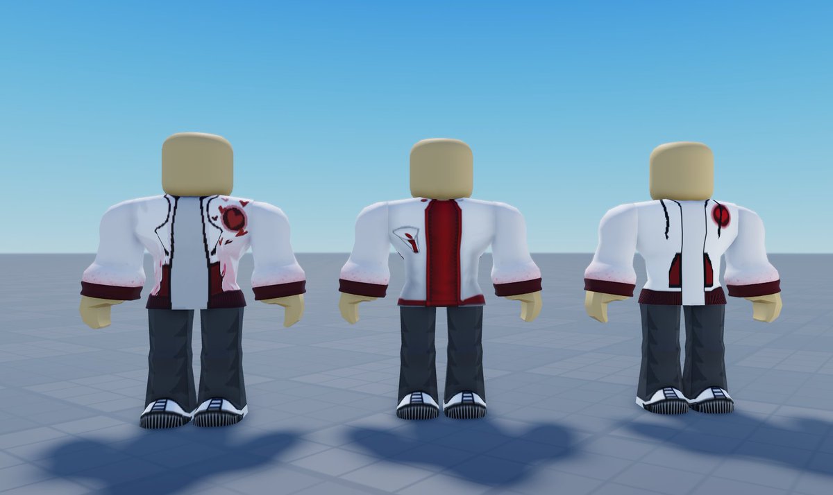 Wellimtoast's tweet photo. We also made a pair to match to the Valentines 2014 cap &amp; hoodies to go with Travis from TMIRB 🌟

Wanted to make em public for fellow 2.0 cosplayers interested in cosplaying him. 

https://t.co/CfqNtCJ7hz

A 1.0 version will come later maybe.

#RobloxUGC #Roblox #UGC https://t.co/myx9HEdjDq