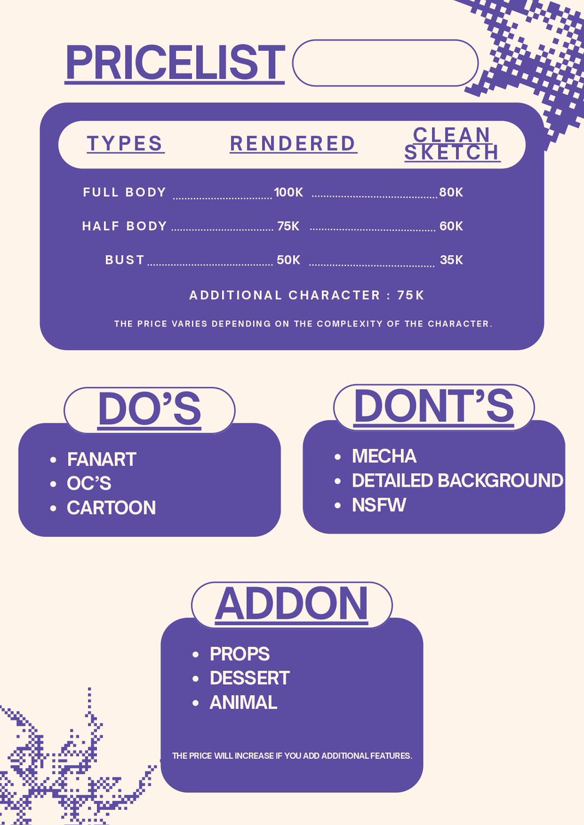 kyxmii's tweet photo. URGENT 🚨 #wts #opencommission #commissionㅤ 
Open Commission !! 

haii aku lagi open comm buat tambahan bayar kos ku bulan ini :’
If youre interested bisa langsung ke DM yaa or chat through @/kyxmiii on IG!

reshares is very appreciated 🌱🫶🏻 https://t.co/LaWDWE58Sz