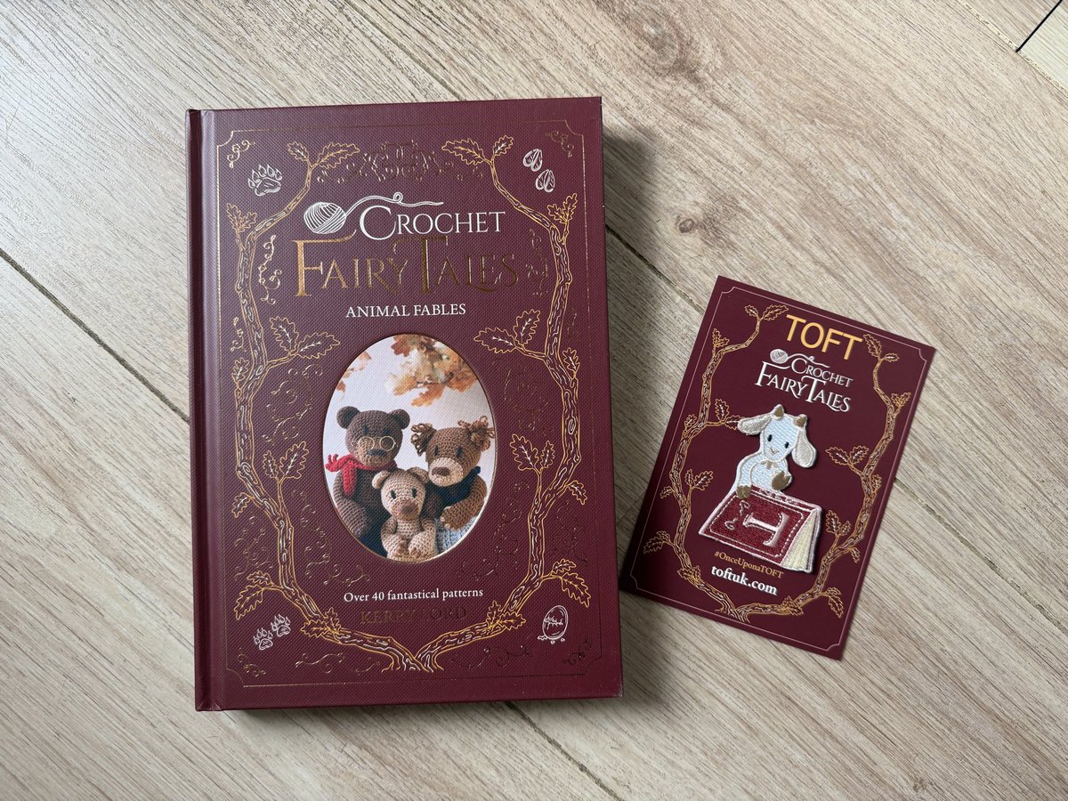NatCBrooks's tweet photo. So glad to have my next @toft_uk book instalment through! 🧶🪡🧵 ‘Crochet Fairy Tales - Animal Fables’ & cute little exclusive patch 🐐🤎
#craftynat83 #toftuk #crochetfairytales #animalfables #lovecraft https://t.co/NvkEyqWAbh