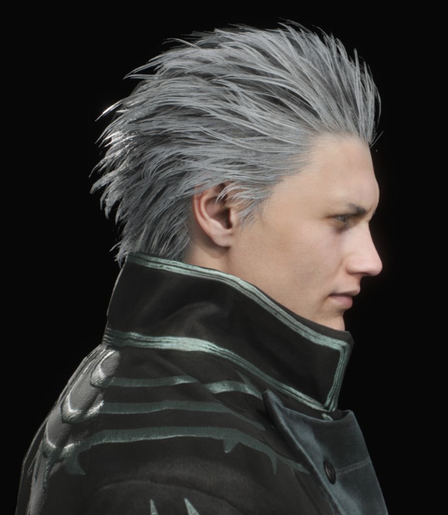 _nevierie's tweet photo. i am a firm believer that even if Vergil is very stinky (‘cause he’s stuck in hell), his spiky hair is still silky soft 🥺 https://t.co/o6JqFm2ICc