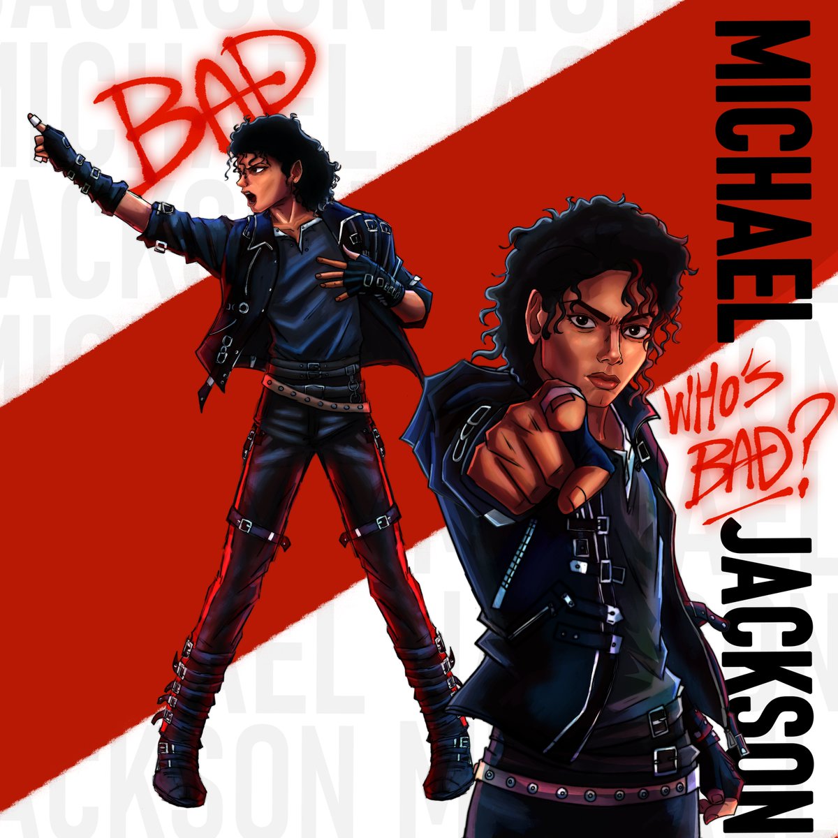 SammyNChang's tweet photo. BAD
#Michaeljackson
#mjart https://t.co/e1sm2qp8Vr