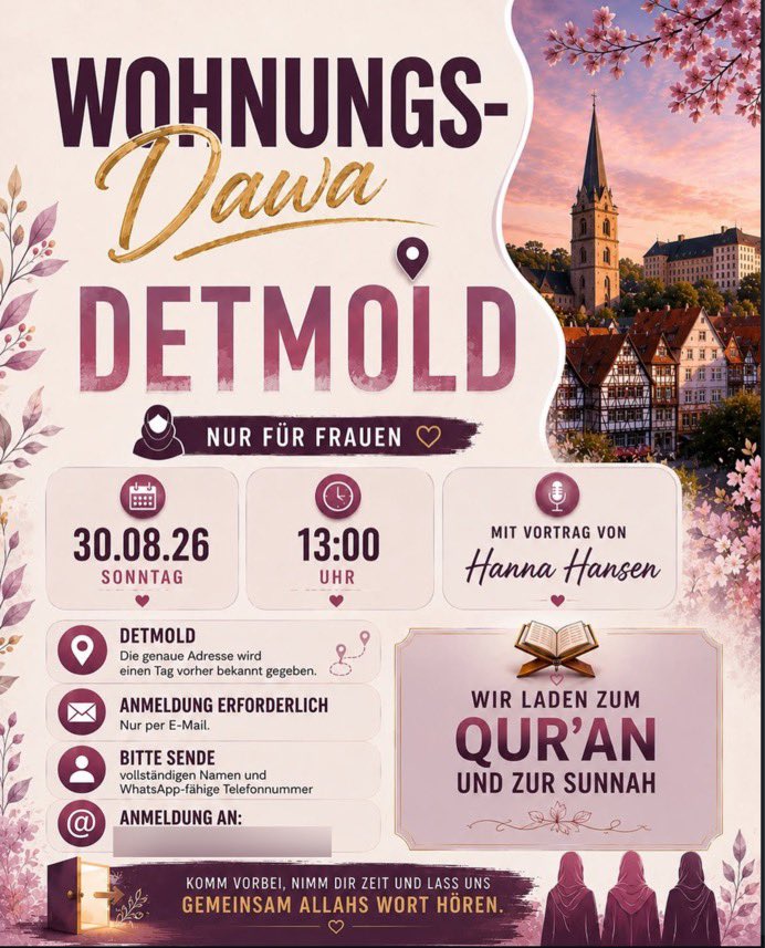 luk_bre's tweet photo. Bei der #Salafisten-Influencerin #HannaHansen (#Köln, stammt aus #OWL) gab es laut eigenen Angaben eine erneute Durchsuchung. Wohl der Grund: Hansen soll in sozialen Medien ein #Hamas-Symbol verbreitet habe. Sie kündigt zudem Vorträge in #Düsseldorf und #Detmold an. #Islamismus https://t.co/hNFfoSGQi8