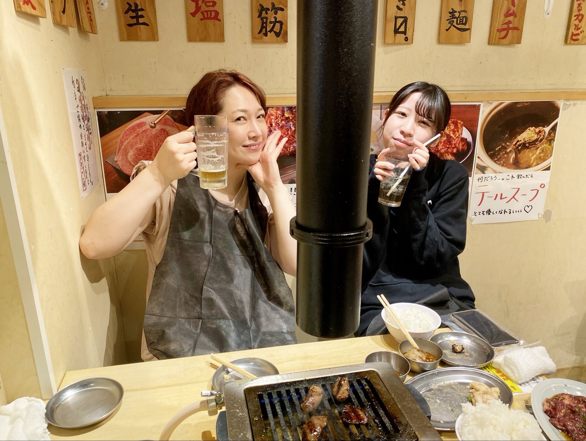 101_project2025's tweet photo. 【101日記】

さて、100チョイが終わり、そろそろ１０１も12月公演の準備が本格的に始まります！

いよいよ本日12月の情報解禁です！！

今出せる相馬のサスペンスとミステリーの世界を詰め込みます！

挑戦な〇〇〇〇です！

写真はなつと焼肉に行きましたの写真🍺

相馬あこ https://t.co/E9dwQ1nJOX