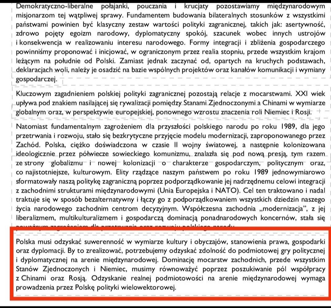 TurkawkaPL's tweet photo. @krzysztofmulawa @dabakuzu Co Pan chrzani o propagandzie? @RuchNarodowy ma nadal w programie równoważenie wpływu USA i mocatstw zachodnich współpracą z Rosją i Chinami. Ma Pan #onuca alternatywę dla tak strasznej dla Was opcji jak NATO? #Konfederacja #Konfederosja
#polieznyjidiot https://t.co/2Ha8VvTVq8