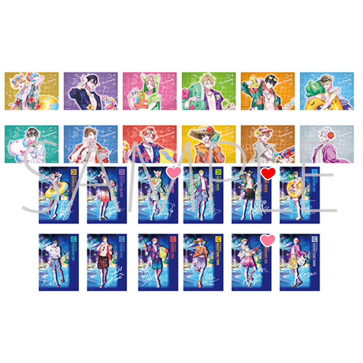 syake_men_P's tweet photo. 【ツキスプ TSUKINO SPLASH NIGHT 交換 ブロマイド 特典】

ブロマイド 譲▶︎始 隼 陽 涙
求▶︎新 恋 郁(♡がついているもの 画像3枚目参照 ❤️は❤️同士の交換のみ)

特典 譲▶︎隼 空 涼太 壱星
求▶︎新

郵送のみ。初めての方はプロカ一読お願いいたします。 https://t.co/nOEgoBvoBL