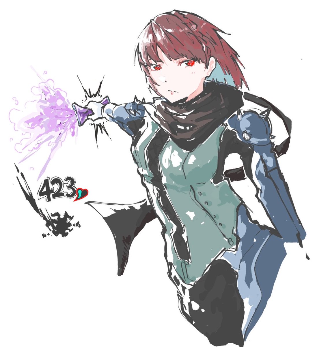 KONOS_illust's tweet photo. ペルソナ5 新島真
野良絵チャお邪魔しました！ https://t.co/1S1Qne8cl8