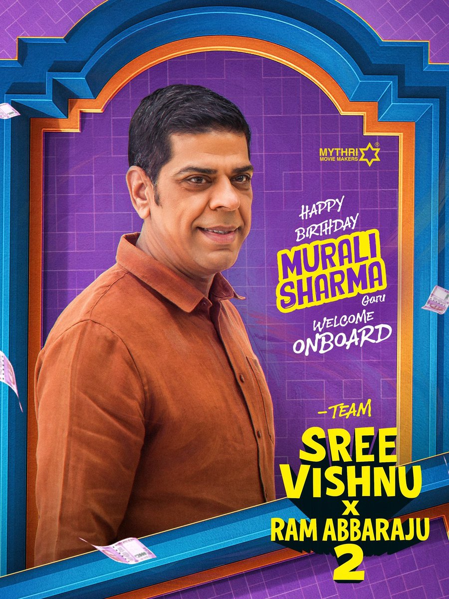 Tolly_BOXOFFICE's tweet photo. Team 'SREEVISHNU X RAM ABBARAJU 2' wishes the talented #MuraliSharma a very Happy Birthday β¨
#FunReloaded https://t.co/aAPMB8M8tk