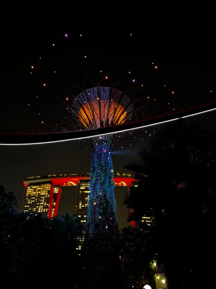 ADAobnss's tweet photo. Gardens by the Bay Supertree Light Show https://t.co/rMkeE0D85h