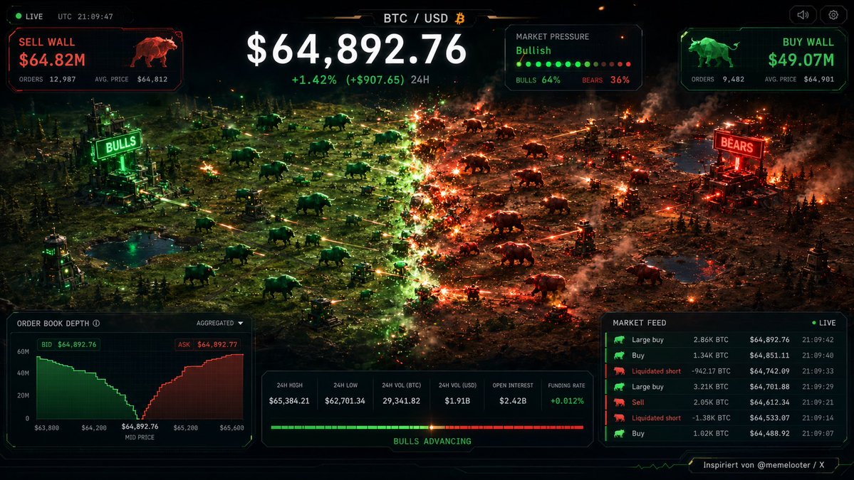 BitcoinWetter's tweet photo. Visualisierung inspiriert von @memelooter ☀️🫡 #bitcoin https://t.co/2eRmn75WFH