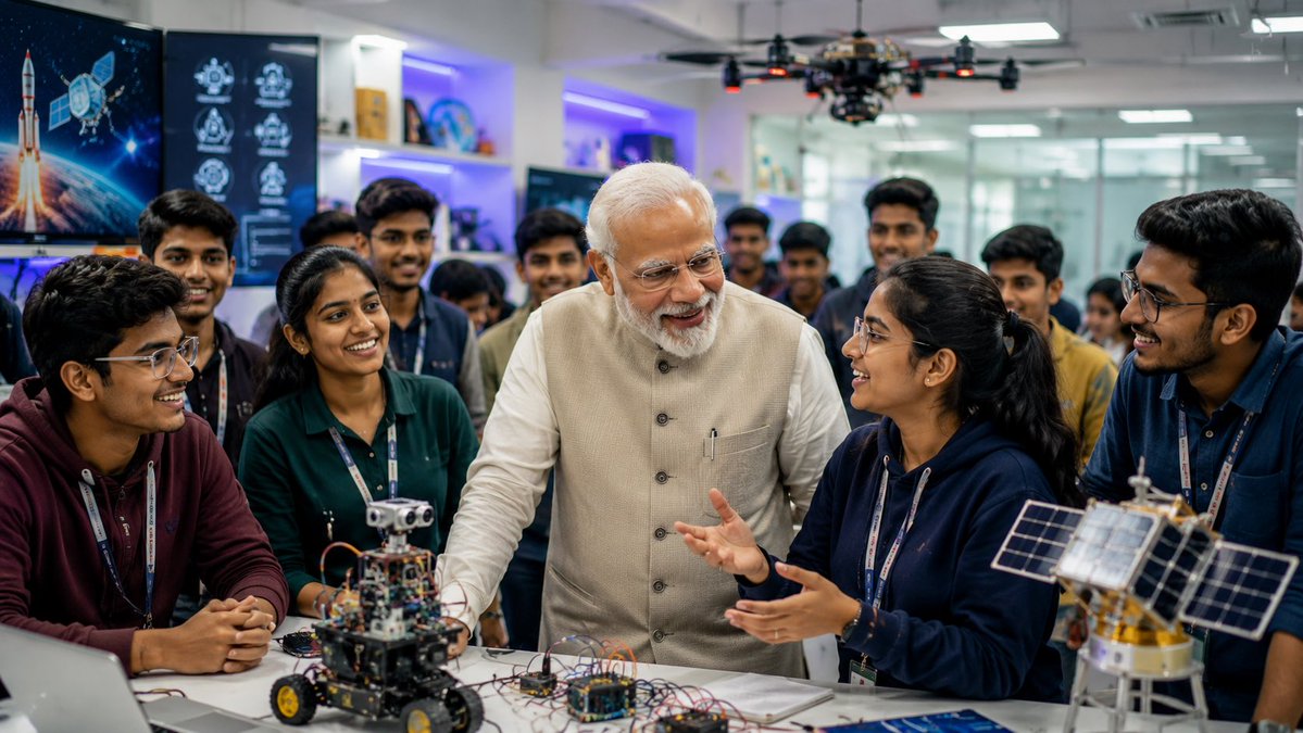 HemanNamo's tweet photo. 2/5

🎓 FIRST: WIDEN THE STARTING LINE

India built 10,000+ Atal Tinkering Labs, engaging 1.1 crore+ students with innovation and emerging technologies.

PM-Vidyalaxmi adds another layer: collateral-free, guarantor-free education loans for eligible merit-based admissions, with the framework potentially covering 22 lakh+ students annually.

The principle is powerful:

A young Indian’s future should increasingly be decided by talent—not postcode, connections or family wealth.