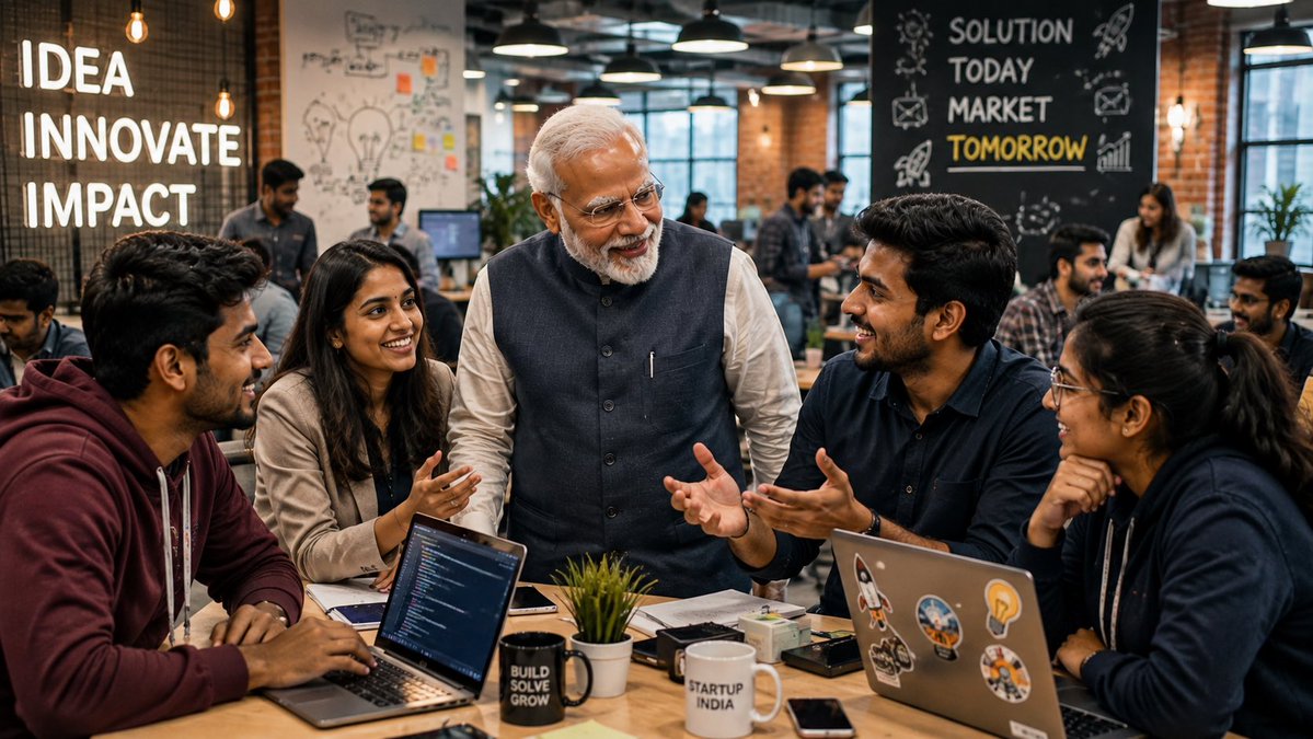 HemanNamo's tweet photo. 3/5

🚀 SECOND: JOB SEEKER → JOB CREATOR

India has crossed 2 LAKH+ DPIIT-recognised startups.

And 53% are based in Tier-2/3 cities.

That matters.

Startup India + Skill India + MUDRA + Digital Public Infrastructure helped lower barriers to skills, capital, payments and markets far beyond the traditional metros.

The transformation isn’t merely about creating employment.

It is about democratising who gets the opportunity to create it.