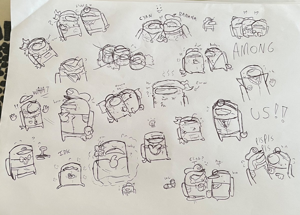 GatoTheWolf's tweet photo. among us doodle sheetโฆ
some ships mentioned heh
#amongusshow #amongus #amongusroles #amongusskybound #grapevine #blime #sapinsapin #brellow #capdoc #geogem #gemcam #camtain so many tags gulps. https://t.co/l1Xyb15sr6