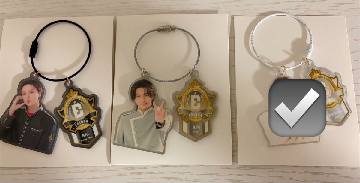 ebiebim38's tweet photo. 【更新】EBiDAN THE LIVE 2026  エビライ グッズ 交換  アクリルキーホルダー　アクキー　チームC

【求】桜木雅哉

【譲】REI、武藤潤

16日会場にて手渡し交換可能な方
お心当たりある方はお気軽にお声掛けください🙇‍♀️ https://t.co/2cFV20d5qI