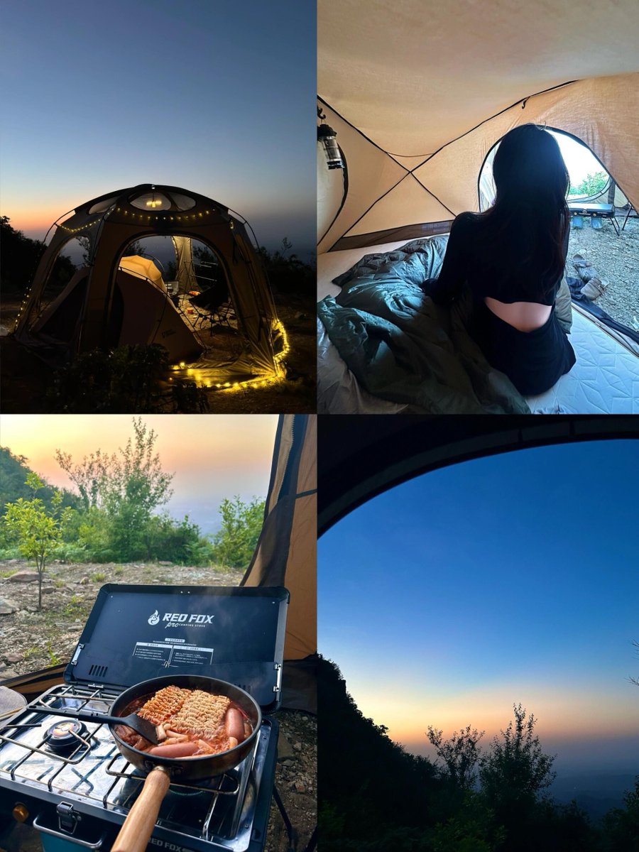 EMcGill76's tweet photo. Woke up to mountain air, coffee in hand, and the soft glow of the first sunrise over the campsite. This is the kind of reset we all need https://t.co/Gm852WW0T6