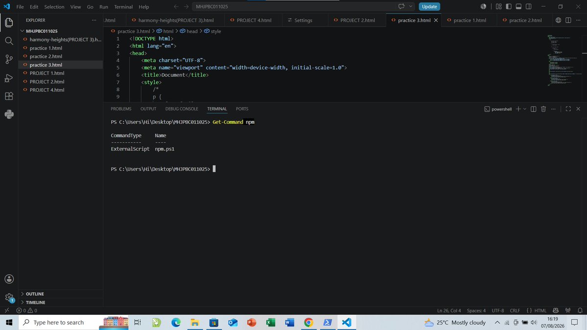 NetWithFaith's tweet photo. Got my setup ready this week! 💻

Node.js ✅
VS Code ✅
Git + GitHub ✅
Portfolio: loading... ⏳

Ugly is allowed 😂

I'm just getting started, so stay tuned to see how the portfolio unfolds. 👀

We keep building 🚀 https://t.co/Mkxdz3HNx0