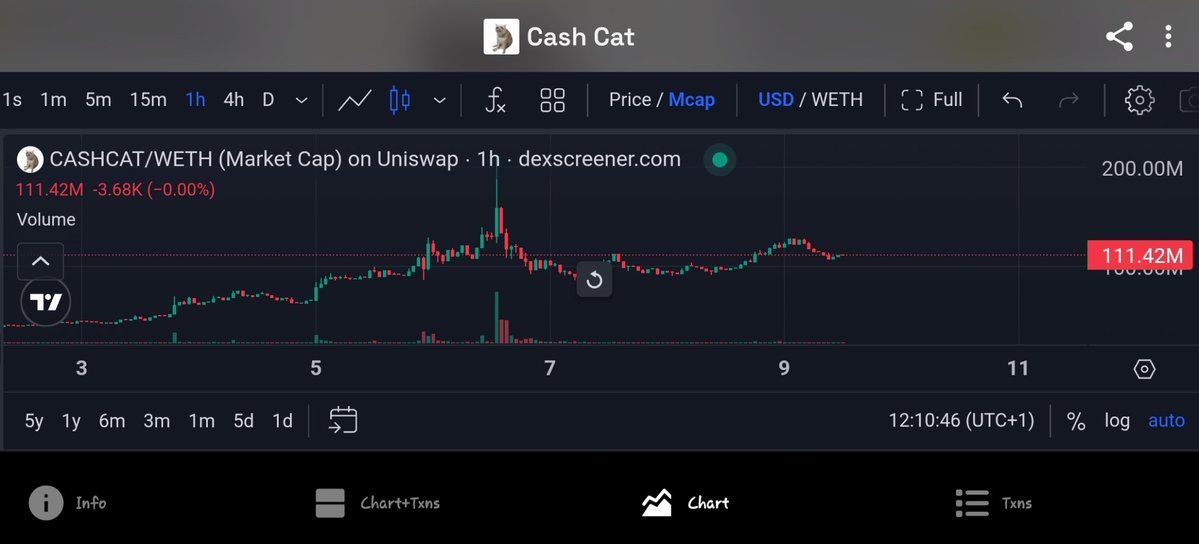 saiyanXlr's tweet photo. how would you rate the price action cash-cat:native has had since rh listing ?🤔 https://t.co/kShBpqv5tQ