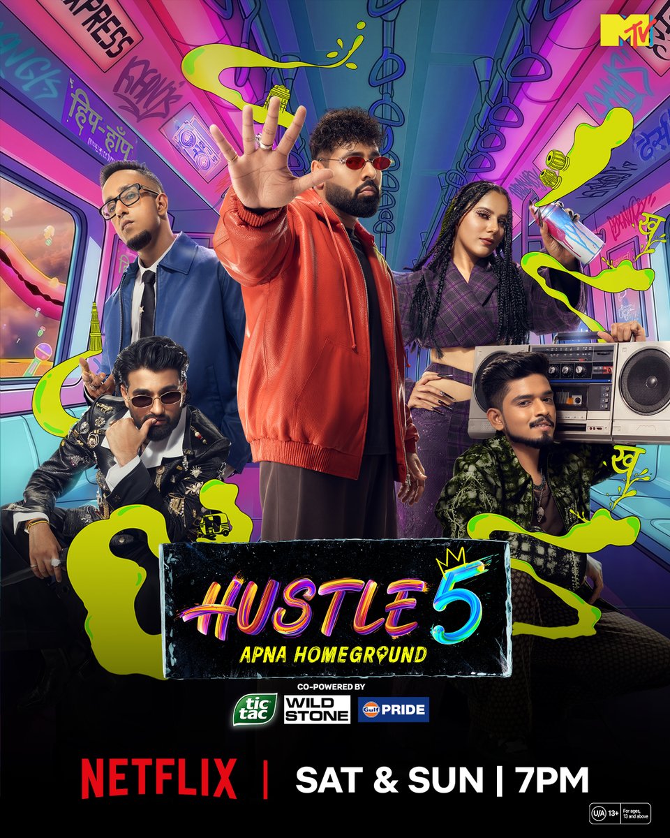 NetflixIndia's tweet photo. Iss baar aur bhi khatarnaak 🔥
Battles are about to go bohot hard ❤️‍🔥🎤

Watch Hustle 5 - Apna Homeground, every Sat-Sun at 7 PM, on Netflix https://t.co/mavnyusAVC