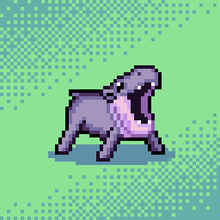 PastyPixel's tweet photo. Today's #pixelart inspired by the smol hippo Moo Deng! https://t.co/aOsGZNEbwS
