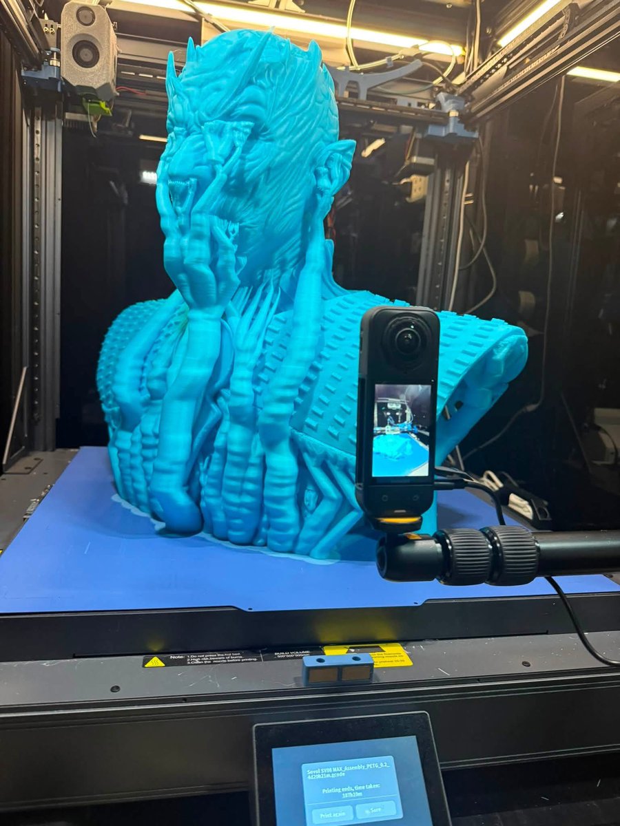 Sovol3d's tweet photo. After a long battle — 4 days, 11 hours straight. No errors. Just persistence. That's the Max way. 💪🖨️
#SV08MAX #SovolCommunity https://t.co/3THBkZaEhm