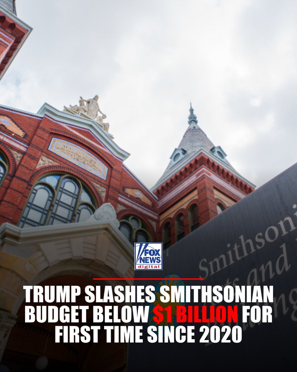 foxnewspolitics's tweet photo. BILLION-DOLLAR MUSEUMS: The Smithsonian's museums are free to visit, but running them isn't. 

Explore how federal funding has changed over time, where the money goes and which museums receive the largest share of taxpayer support. https://t.co/QVTBXUNE6n