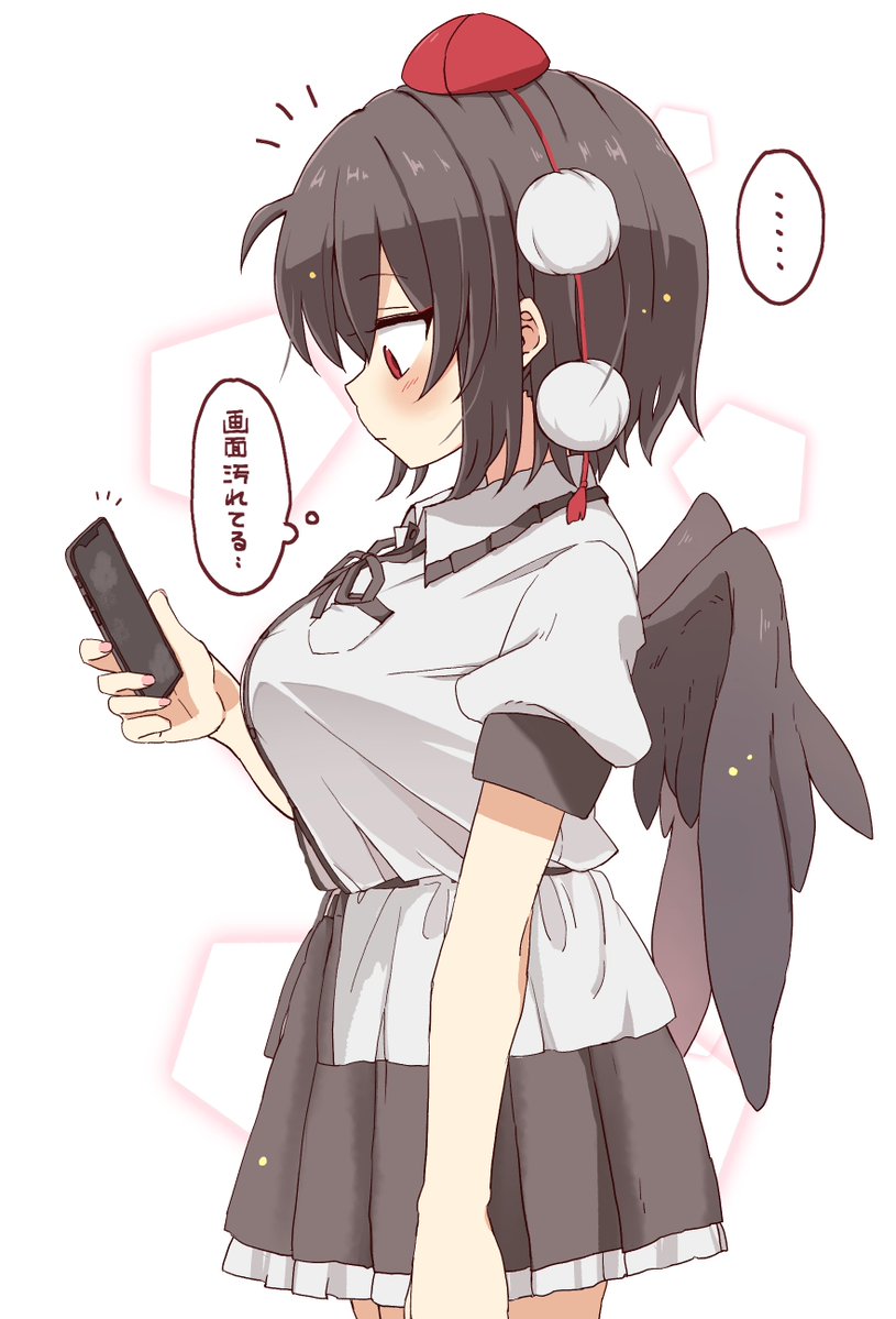 kujiraxminato's tweet photo. 画面を拭く文ちゃん。(1/2) https://t.co/51uo6clOpp