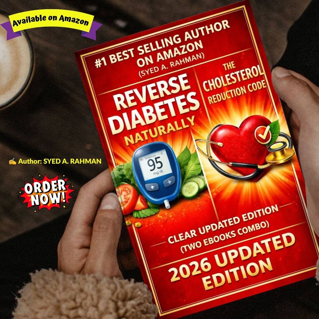 FRobi61430's tweet photo. 🌟 Introducing **"COMPLETE CARDIOVASCULAR HEALTH PACKAGE: REVERSE DIABETES NATURALLY &amp; THE CHOLESTEROL REDUCTION CODE – TWO BOOK COMBO (2026 Updated Edition)"** by **SYED A. RAHMAN**.
🔗 Get your copy today:
https://t.co/G1fEIrj7Jy

#CardiovascularHealth  #HeartHealth https://t.co/3VkIbdHN6V