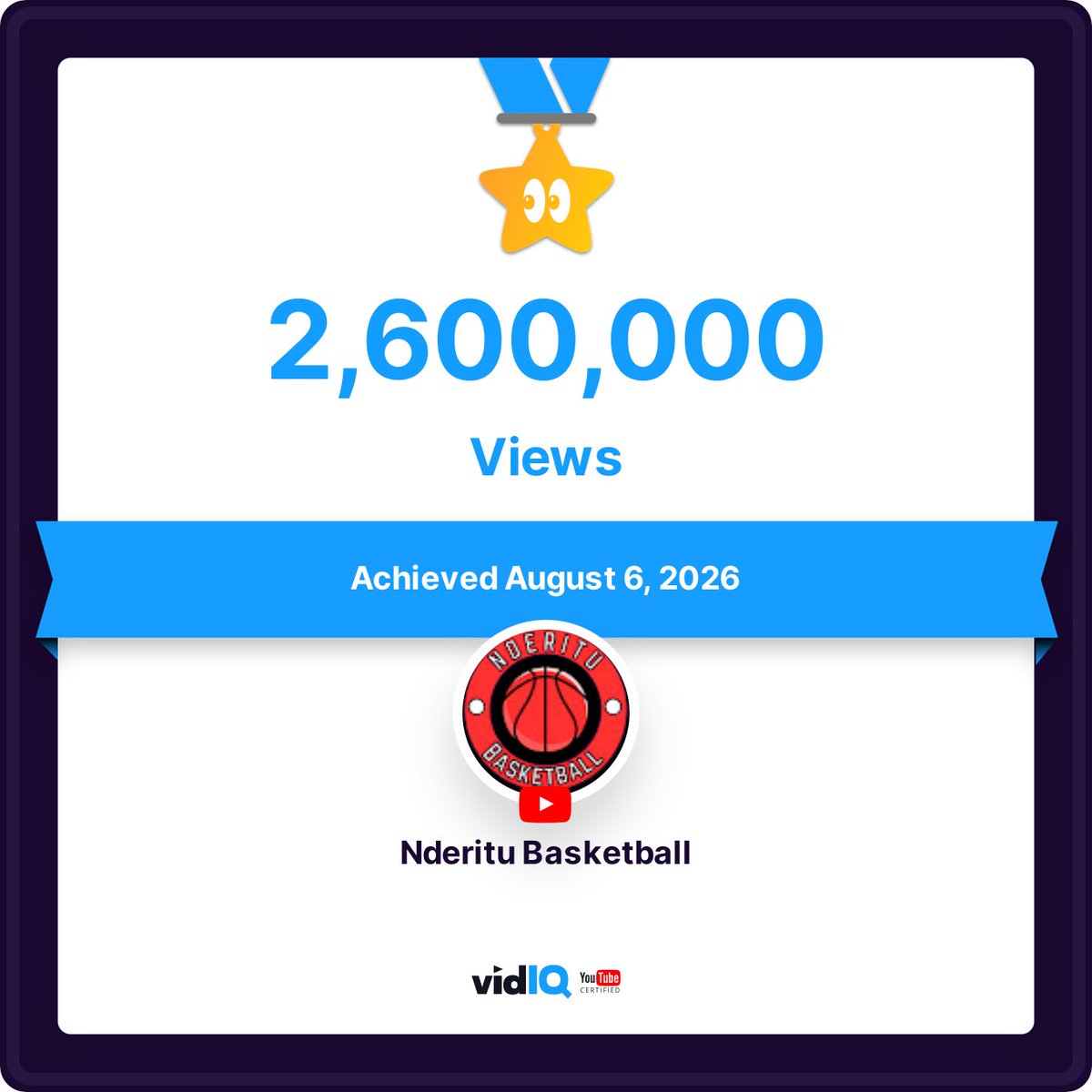 NDECHBALL's tweet photo. 5.2 Million in YouTube Views #Youtube #BasketballContent https://t.co/ATS694sN6N