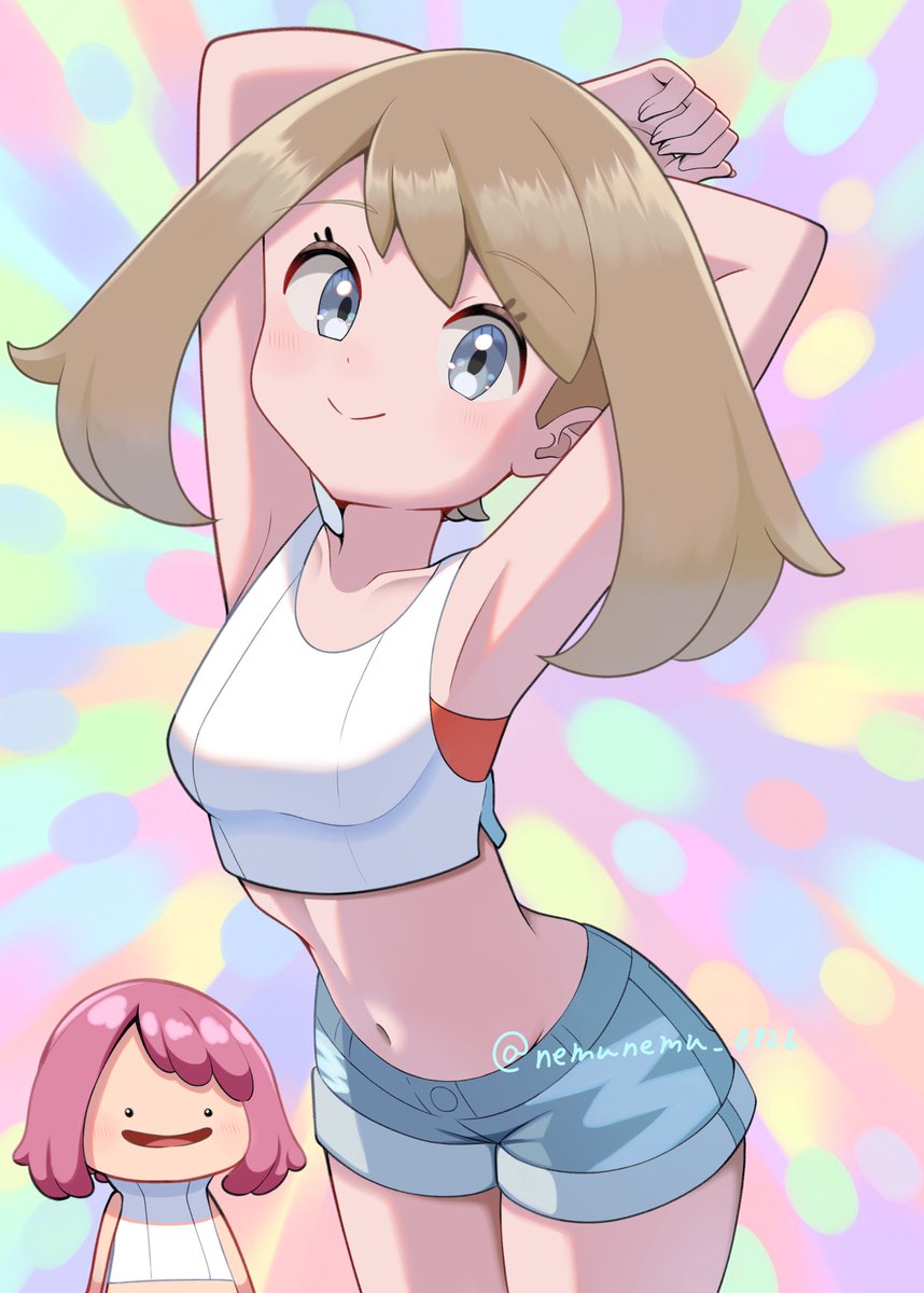 nemunemu_0826's tweet photo. カスミの服をハルカに着せてみた。 https://t.co/cqZiCYIsn0