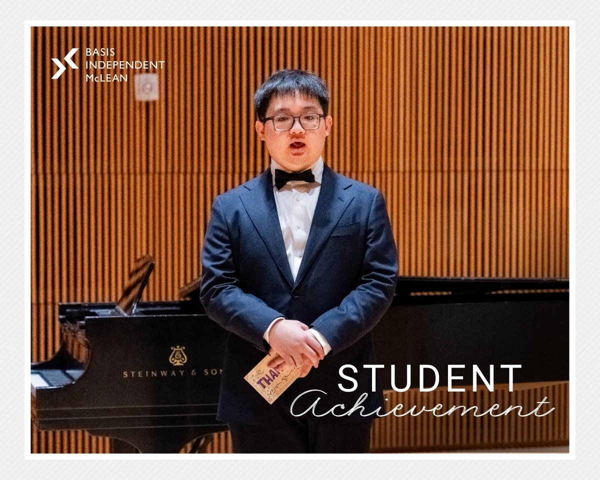 BASISIndMcLean's tweet photo. For the Washington International Rachmaninoff Musicians Association's global competition, Haoran S. '27 built the event website and oversaw event arrangements.

His logistical skills, rigor, and attention to detail earned him high praise from WIRMA's co-founders! https://t.co/G65ljxi7lb