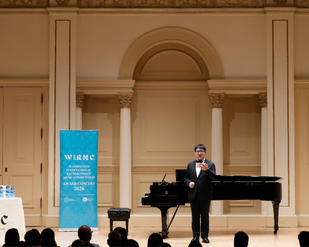 BASISIndMcLean's tweet photo. For the Washington International Rachmaninoff Musicians Association's global competition, Haoran S. '27 built the event website and oversaw event arrangements.

His logistical skills, rigor, and attention to detail earned him high praise from WIRMA's co-founders! https://t.co/G65ljxi7lb
