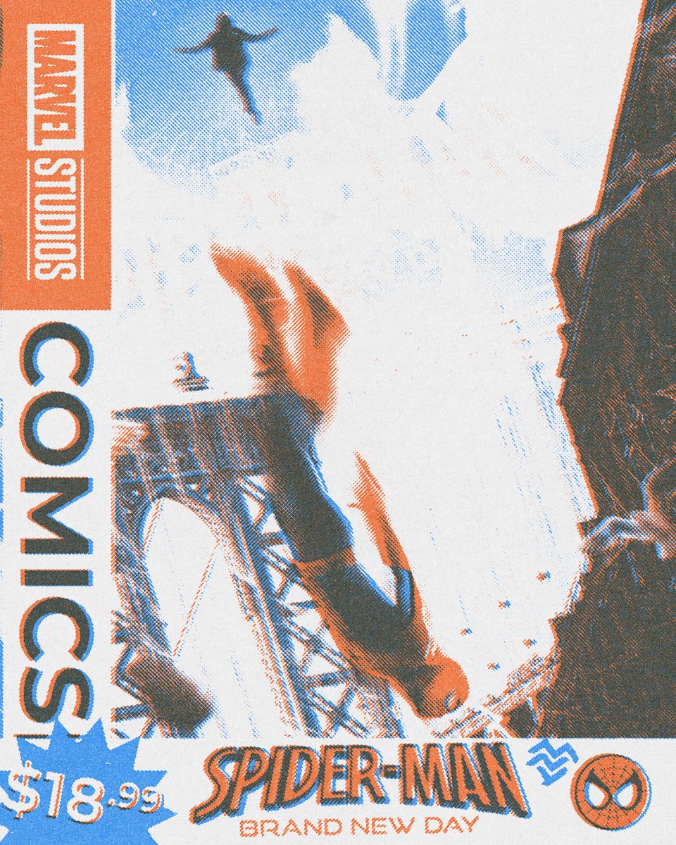 NumairHafiz16's tweet photo. Made a few halftone variations, courtesy of the amazing plugin Retratone by Texturelabs! 

Edited in @Photoshop &amp; Mockup from @envato
.
#spiderman #brandnewday #poster #comiccover #photoshop https://t.co/L02ECW4Hqq