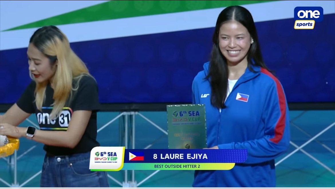 ustxcmft's tweet photo. EYA LAURE 2ND BEST OUTSIDE HITTER FOR THE SEAVCUP 2026 LEG 2

NANGINGINIG AKO WHILE TYPING THIS EYA MAHAL NA MAHAL KITA!! CONGRATS!!!!!!!! 😭😭🥹🥹💛💛 https://t.co/cyYiJXo3MH