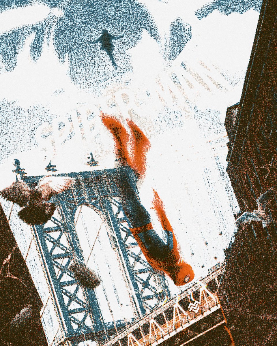 NumairHafiz16's tweet photo. Made a few halftone variations, courtesy of the amazing plugin Retratone by Texturelabs! 

Edited in @Photoshop &amp; Mockup from @envato
.
#spiderman #brandnewday #poster #comiccover #photoshop https://t.co/L02ECW4Hqq