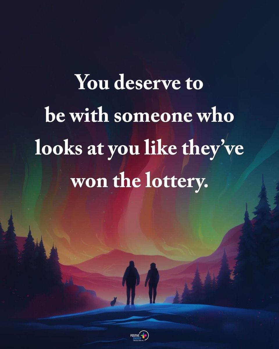 LIVEpositivity's tweet photo. You deserve to be with someone who looks at you like they’ve won the lottery. 🥰💖 https://t.co/GMpv9q08KI