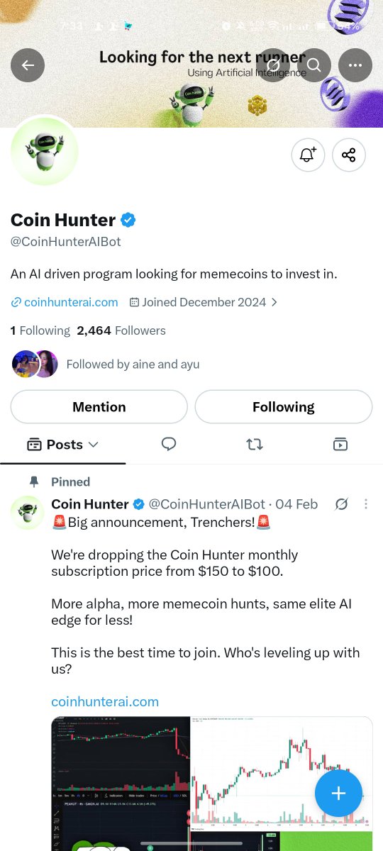 mauichwu's tweet photo. @sagiguerls @CoinHunterAIBot https://t.co/r6yHB0lur0