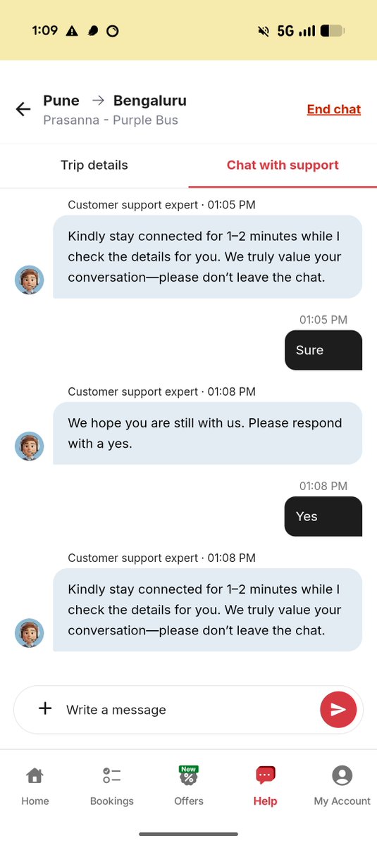 captaaq's tweet photo. Thanks @redBus_in
For an amazing customer experience will make sure never use this app in future ☺️☺️ 1/n.
#redbus #redbusindia https://t.co/PlrGgAwQEV