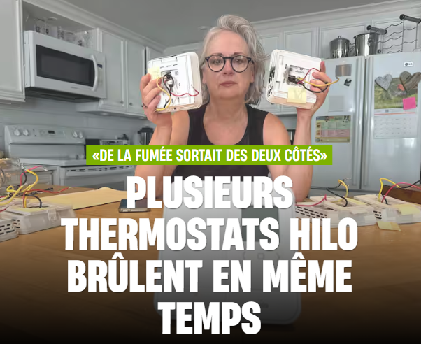 Pat77432407's tweet photo. VOUS AVEZ DE LA FUMÉE QUI SORT DES MURS ? HYDRO APPELLE ÇA DU TRAÇAGE THERMIQUE

Aujourd’hui, parlons de l'oppulante Hydro-Québec et de leur fameuse filiale « intelligente » Hilo. 

Si vous aviez encore un doute sur le décalage monumental entre les technocrates de la société d’État et la réalité du monde ordinaire, l’histoire rapportée ce matin dans Le Journal de Montréal va vous faire sauter les plombs.

À Sainte-Adèle, après un orage et une panne d’électricité, une citoyenne se retrouve avec de la fumée qui sort des deux côtés de ses thermostats Hilo. 

Je ne vous parle pas d’une petite odeur bizarre mais de la fumée dans la chambre à coucher ! 

Son électricien débarque en urgence, regarde les unités et dit : « Regardez comment c’est en feu… On enlève tout, c’est pour votre sécurité. » 

Six thermostats sur dix en train de griller en même temps !

Et quelle est la réaction du service à la clientèle de Hilo quand cette dame appelle, paniquée ?

On lui répond carrément : « On ne payera pas pour ça. »

Puis, quand elle demande quand un technicien peut venir : « On peut peut-être vous envoyer quelqu’un, mais on ne sait pas quand. » 

Elle ne pouvait pas lui dire si c’était dans deux heures, deux jours ou deux semaines.

C’est quoi cette façon de traiter le monde ? 

On vous vend des bebelles technologiques à grands coups de campagnes marketing vertes pour contrôler votre consommation, mais dès qu’il y a un réel danger dans votre maison, il n’y a plus personne au bout du fil. 

Vous êtes laissés à vous-mêmes avec une facture d’électricien de 550 $ et des trous dans vos murs.

Mais le pire, le bout du rouleau, c’est la réponse officielle d’Hydro-Québec.

Le porte-parole nous explique sans rire qu’il ne s’agit pas d’un problème dangereux, mais bien de… « traçage thermique ».

Du traçage thermique ! 

Pour ceux qui se demandent ce que veut dire ce charabia, c’est l’excuse scientifique qu’ils sortent quand la chaleur des composantes internes brûle la poussière accumulée ou fait surchauffer le plastique, laissant des grosses marques noires de suie sur le mur autour de l’appareil. 

En gros, c’est la version de la société d’État pour dire : « Votre thermostat ne brûle pas, il fait juste surchauffer et carboniser son environnement, mais inquiétez-vous pas, c’est normal ! »

C’est le nouveau mot savant de la bureaucratie pour dire que votre thermostat brûle et qu’il y a de la fumée qui sort du mur, mais qu’il faut surtout pas s’inquiéter !

Quand un électricien certifié vous dit d’arracher ça tout de suite parce que c’est un risque d’incendie, mais qu’un porte-parole en complet-veston dans son bureau de Montréal vous jure que de la fumée et de la suie noire, c’est « non dangereux », on se fout carrément de la gueule du monde.

Pourquoi Hydro-Québec s'entête-t-elle à tout nier et à minimiser la situation? La réponse est simple : c'est pour protéger le programme Hilo à tout prix.

Hilo, c'est le pilier de leur stratégie pour gérer les pointes hivernales. 

Ils offrent des thermostats gratuits ou à 0 $ pour inciter massivement les gens à l'adopter, avec des objectifs de centaines de milliers d'unités pour déplacer des centaines de mégawatts de puissance. 

Une vague de panique ou un rappel massif viendrait freiner net toute cette machine et détruire la confiance du public.

Il y a aussi une question d'argent et de responsabilité. 

Reconnaître un défaut majeur ouvrirait la porte à des réclamations payées par la société d'État, à des remplacements gratuits à grande échelle, à des enquêtes de la Régie du bâtiment et même à des poursuites judiciaires. 

Hydro-Québec n'a pourtant pas hésité dans le passé à poursuivre des fournisseurs pour des pannes et des problèmes de thermostats, mais quand c'est leur propre produit qui fait défaut, ils préfèrent défendre l'appareil plutôt que les clients.

C'est une technique classique de gestion de crise : on relativise en disant que ça peut arriver avec n'importe quel appareil, on rassure en répétant que c'est sécuritaire, et on tente d'éviter une vague d'appels ou de désinstallations.

Si jamais vous avez le même problème chez vous avec de la fumée, une odeur de brûlé ou des traces noires, ne vous fiez surtout pas à leurs belles paroles rassurantes. 

Coupez immédiatement le courant, faites inspecter le tout par un électricien indépendant, documentez tout avec des photos et des factures, et signalez la situation à la Régie du bâtiment.

https://t.co/g6XcmKcvP4