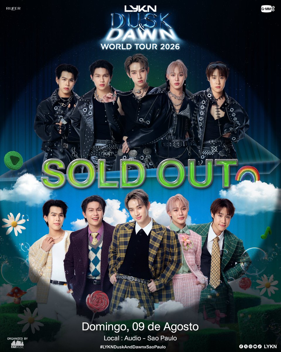 GMMTV's tweet photo. Thank you, Brazilian fans, for your great support for our tour in Sao Paulo. Hope you will enjoy tonight show! Let’s create memorable experiences together. See you there!

#LYKNDuskAndDawnWorldTour2026
#LYKNDuskAndDawnxSaoPaulo 
#LYKN 
#RISERMUSIC
#GMMTV https://t.co/pFmJArTif5